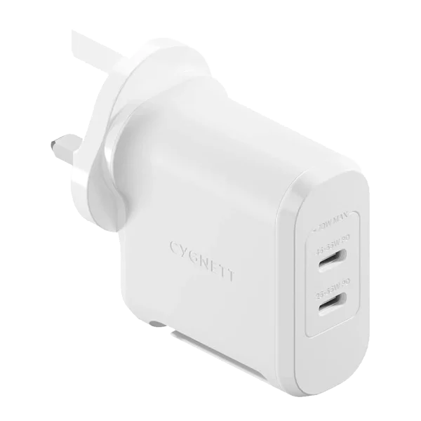 Cygnett PowerMaxx 70W Dual Port GaN Wall Charger